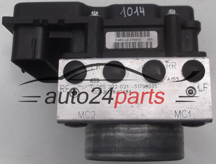 BOMBA HIDRAULICA Y CENTRALITA ABS FIAT PANDA BOSCH 0 265 232 021, 0265232021, 51799595, 0 265 800 673, 0265800673