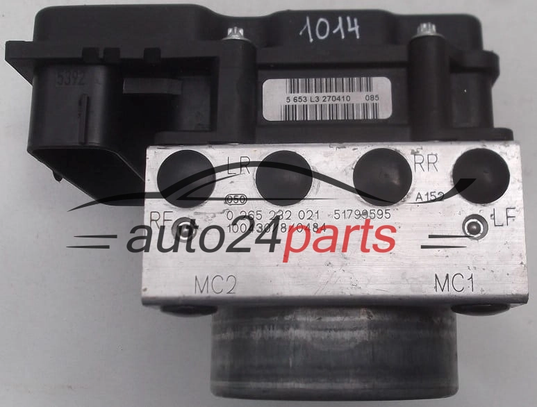 BOMBA HIDRAULICA Y CENTRALITA ABS FIAT PANDA BOSCH 0 265 232 021, 0265232021, 51799595, 0 265 800 673, 0265800673
