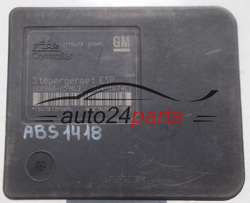 ABS PUMP OPEL ASTRA H  GM 13 244 860 BJ, 13244860, ATE 10.0206-0287.4, 10020602874, 10.0960-0590.3, 10096005903