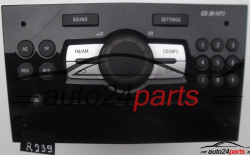 RADIO CD MP3 OPEL CORSA 497 316 088 / 497316088 / 13 254 192 AR / 13254192AR / CD30