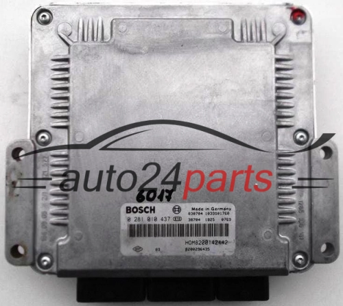 KOMPUTER STEROWNIK SILNIKA MITSUBISHI CARISMA 1.9 DID BOSCH 0 281 010 437, 0281010437, HOM8200142442, 8200142442 - 6017, 6018