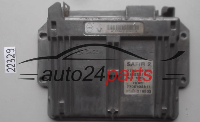 KOMPUTER STEROWNIK SILNIKA RENAULT KANGOO 1.2 7700112767, 21652514-1, 216525141, 7700108811