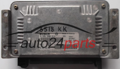 ECU CENTRALITA DE MOTOR CITROEN XSARA SAXO PEUGEOT 306 1.6 BOSCH 0261206214, 0 261 206 214, 9632693880, 96 326 938 80, MP7.2 03