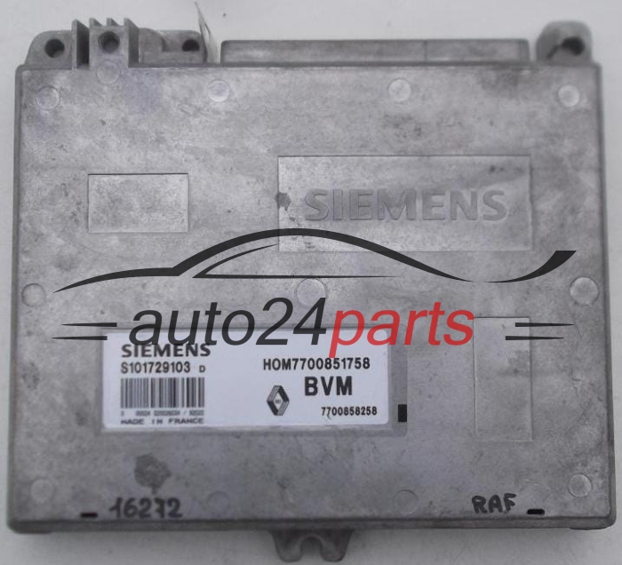 CALCULATEUR MOTEUR RENAULT CLIO 1.2 SIEMENS S101729103P