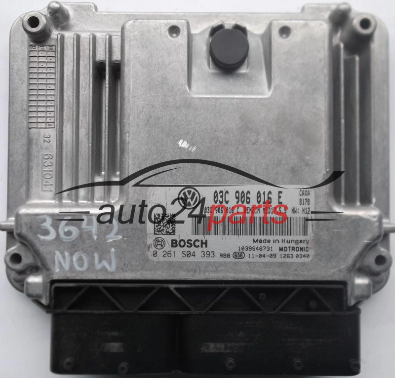 Μονάδα Ελέγχου Κινητήρα SKODA OCTAVIA 1.4 TSI BOSCH 0261S04393 03C906016E 03C906016C