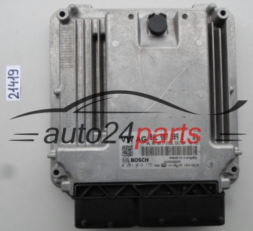 KOMPUTER STEROWNIK SILNIKA VOLKSWAGEN GOLF 1.6 TDI BOSCH 0 281 019 175, 0281019175, 04L 907 309 E, 04L907309E, EDC17C64