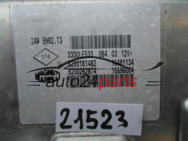 Μονάδα Ελέγχου Κινητήρα RENAULT IAW 5NR2.T3, IAW5NR2T3, 8200181482, 8200262874 