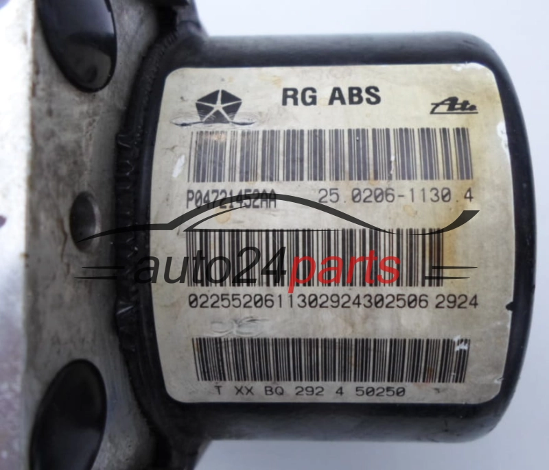 ABS POMPA I STEROWNIK CHRYSLER VOYAGER P04721452AA, ATE 25.0206-1130.4, 25020611304, 25.0926-4329.3, 25092643293, 25061012814