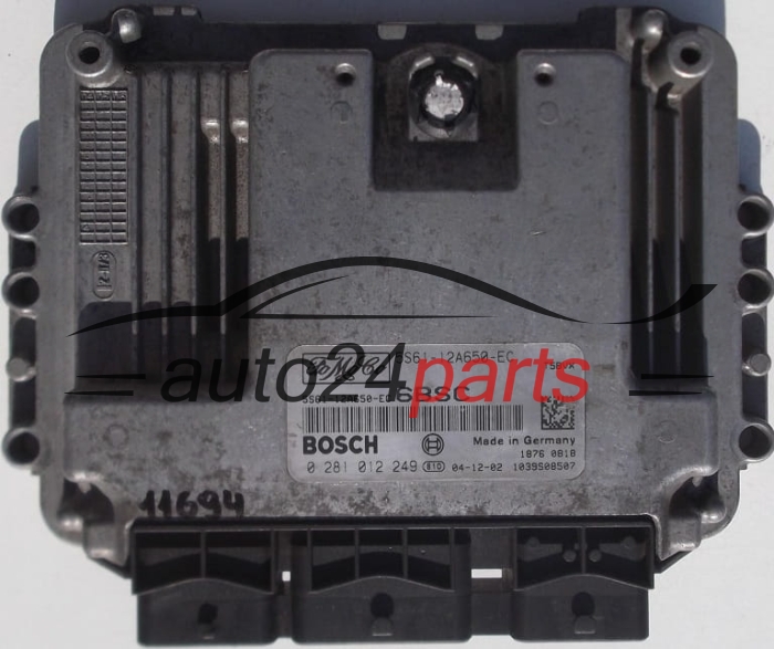 MOTORSTEUERGERÄT ECU STEUERGERAT FORD FIESTA 1.6 TDCI BOSCH 0 281 012 249, 