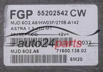 Μονάδα Ελέγχου Κινητήρα OPEL ASTRA 1.3 JTD MAGNETI MARELLI MJD 6O2.A6,MJD602A6, FGP 55202542 CW, 55202542CW, 71600.138.02, 7160013802