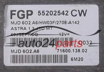 Μονάδα Ελέγχου Κινητήρα OPEL ASTRA 1.3 JTD MAGNETI MARELLI MJD 6O2.A6,MJD602A6, FGP 55202542 CW, 55202542CW, 71600.138.02, 7160013802