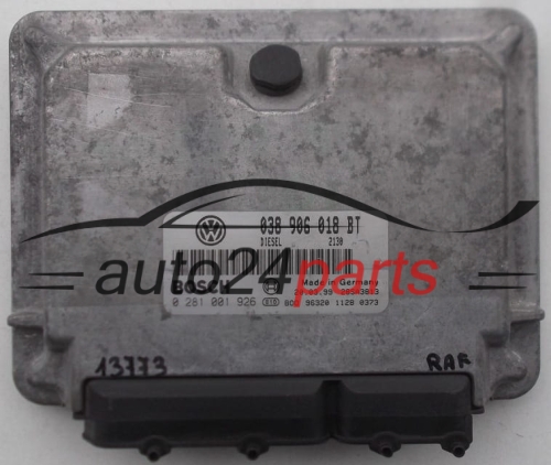 ECU CENTRALITA DE MOTOR SEAT LEON TOLEDO 1.9 TDI 038 906 018 BT, 038906018BT, BOSCH 0 281 001 926, 0281001926 