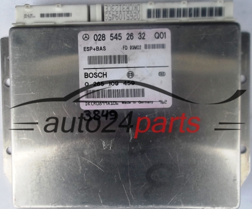 ECU CONTROLLER ABS ESP+BAS MERCEDES W168 A0285452632, 0285452632, A 028 545 26 32 BOSCH 0265109459, 0 265 109 459