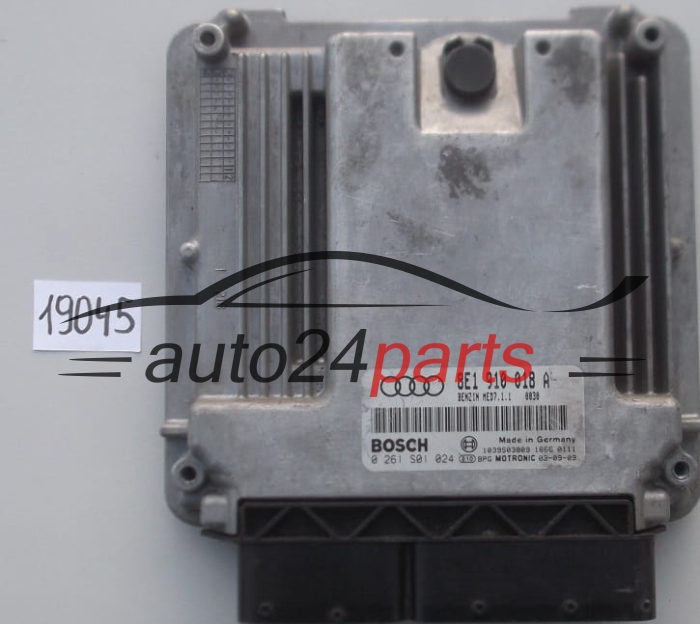 KOMPUTER STEROWNIK SILNIKA AUDI A4 2.0 TFSI BOSCH 0 261 S01 024, 0261S01024, 8E1 910 018 A, 8E1910018A, 8E1910018D, MED7.1.1