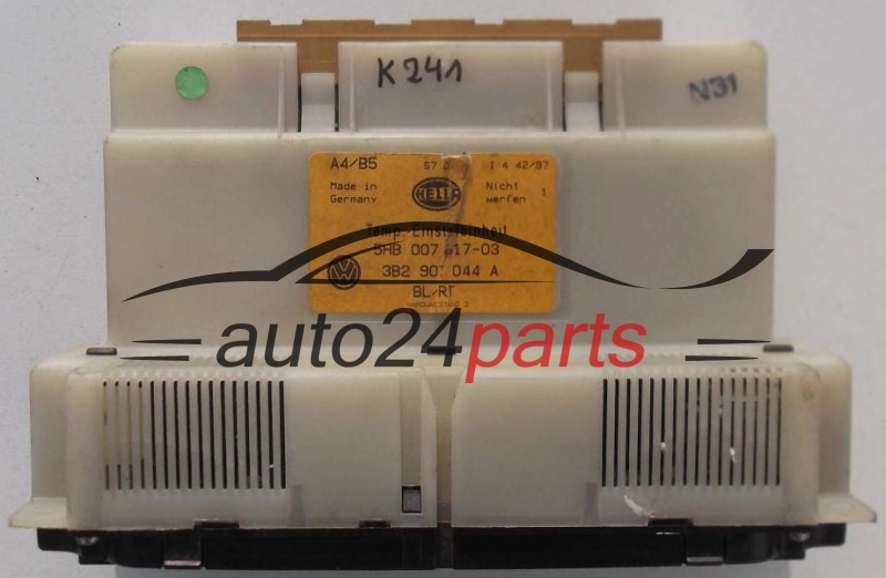 PANEL OGRZEWANIA STEROWNIK NAWIEWU REGULATOR KLIMATRONIK VOLKSWAGEN AUDI A4 B5 GOLF PASSAT 3B2 907 044 A, 3B2907044A, 5HB 007 617-03, 5HB00761703