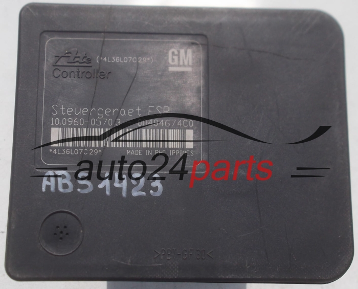 Aντλία ABS  ASTRA H ZAFIRA B GM 13 244 860 BJ, 13244860, ATE 10.0206-0264.4, 10020602644, 10.0960-0570.3, 10096005703 