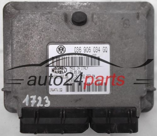 ECU CENTRALITA DE MOTOR VW VOLKSWAGEN POLO 1.4 BKY 036906034GQ, 036 906 034 GQ, 6160115206, 61601.152.06, IAW4TVGQ, IAW4TV.GQ 