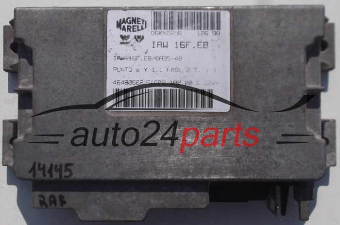 Μονάδα Ελέγχου Κινητήρα FIAT PUNTO 1.1 MAGNETI MARELLI IAW 16F.EB, IAW16FEB, 46480662, 61602.102.00, 6160210200 