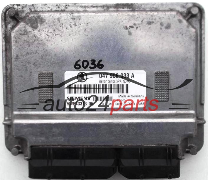 KOMPUTER STEROWNIK SILNIKA SKODA FABIA 1.4 MPI AME 047906033A, SIEMENS 5WP43313 06