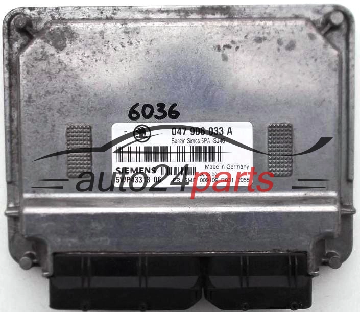 KOMPUTER STEROWNIK SILNIKA SKODA FABIA 1.4 MPI AME 047906033A, SIEMENS 5WP43313 06