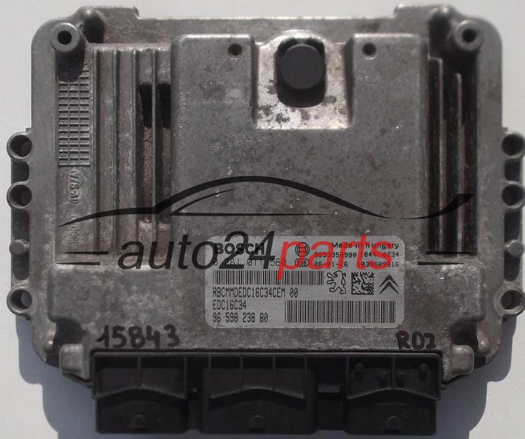 CENTRALINA MOTORE PEUGEOT 206 1.6 HDI BOSCH 0 281 011 560, 0281011560, 96 598 238 80, 9659823880