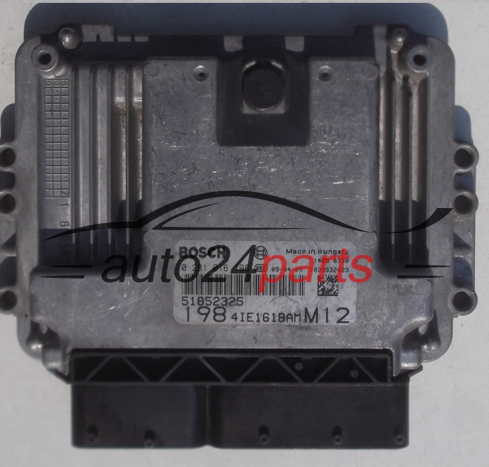 CALCULATEUR MOTEUR FIAT BRAVO 1.6 MJTD BOSCH 0281016198, 51852325, 1984IE161BAMM12, 1039S32423