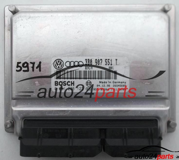 CALCULATEUR MOTEUR AUDI A4 A6 2.8 AQD BOSCH 0 261 206 123, 0261206123, 3B0 907 551 T, 3B0907551T