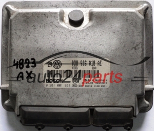 ECU ENGINE CONTROLLER VW VOLKSWAGEN GOLF BORA 1.9 TDI 038906018AE, 038 906 018 AE, BOSCH 0281001851, 0 281 001 851 DIESEL 2140 28SA3814