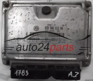 ECU ENGINE CONTROLLER SKODA OCTAVIA 1.9 TDI ALH 038906012HA, 038 906 012 HA, BOSCH 0 281 011 309, 0281011309, DIESEL EDC15VM+ 4922, 1039SA02409 
