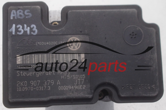 ABS PUMP VOLKSWAGEN CADDY 2K0 614 117 A, 2K0614117A, ATE 10.0207-0029.4, 10020700294, 2K0 907 379 A, 2K0907379A, ATE 10.0970-0317.3