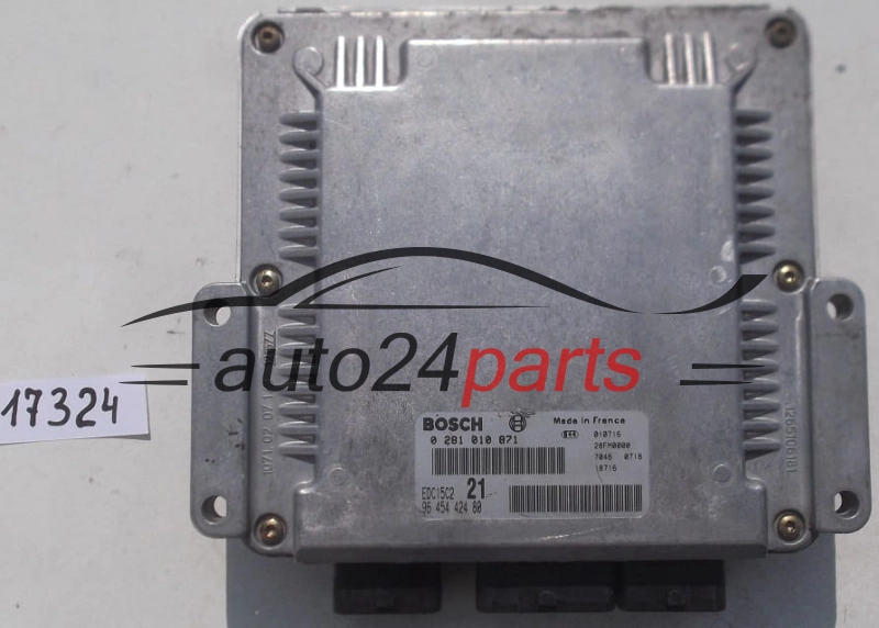 Μονάδα Ελέγχου Κινητήρα CITROEN XSARA 2.0 HDI BOSCH 0 281 010 871,  96 454 424 80,  EDC15C2 21
