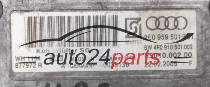 Ventilateur moteurs avec dispositif de commande AUDI A4 2.0 VALEO 8E0 959 501 R