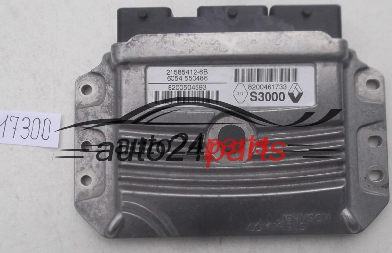 CALCULATEUR MOTEUR RENAULT CLIO 1.2 JOHNSON CONTROLS 21585412-6B, 215854126B, 21669390-7C, 216693907C, 8200504593, 8200461733