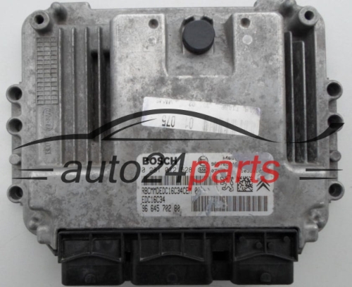 ECU ENGINE CONTROLLER PEUGEOT 206 1.4 HDI BOSCH 0 281 012 528,  96 645 702 80