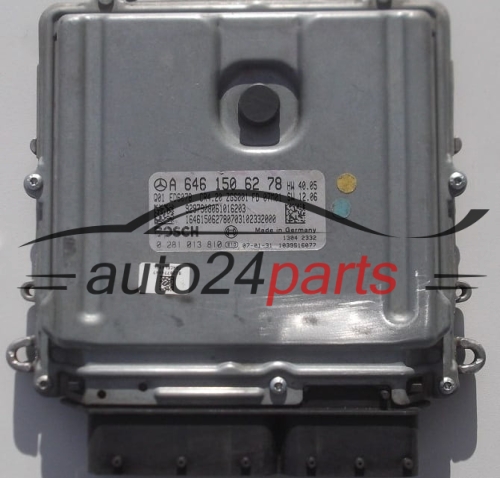 ECU CENTRALITA DE MOTOR  MERCEDES SPRINTER 2.2 CDI BOSCH 0 281 013 810, A 646 150 62 78