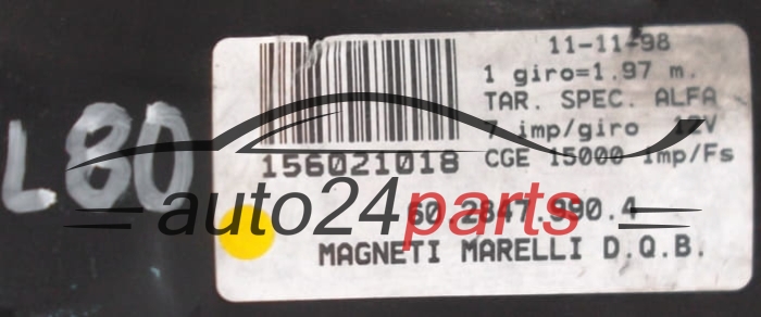 ALFA ROMEO 166 2.4 JTD 156021018, 6028479904, 60.2847.990.4