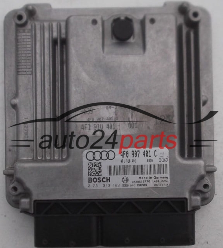 ECU CENTRALITA DE MOTOR AUDI A6 2.7 TDI BOSCH 0 281 013 192, 0281013192, 4F0 907 401 C, 4F0907401C, 4F1 910 401, 4F1910401, EDC16CP
