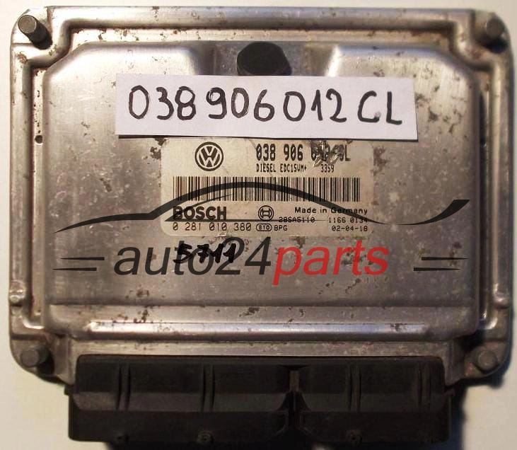 KOMPUTER STEROWNIK SILNIKA SKODA OCTAVIA 1.9 TDI ASV AHF 038 906 012 CL
