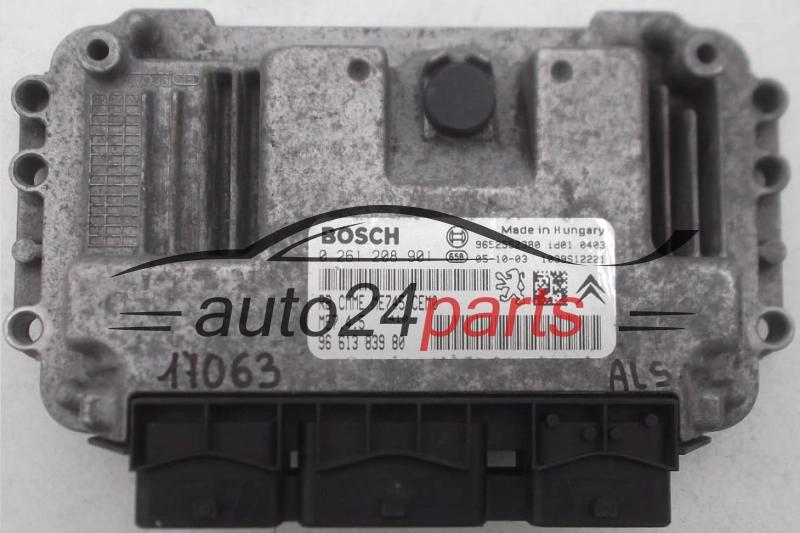 CENTRALINA DO MOTORE PEUGEOT CITROEN 1.6 BOSCH 0 261 208 901, 0261208901, 96 613 839 80, 9661383980
