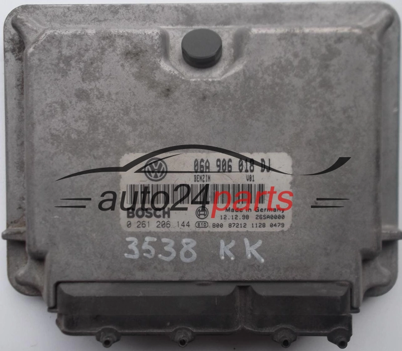 ECU ENGINE CONTROLLER SKODA OCTAVIA 1.8 20V 06A906018DJ, 06A 906 018 DJ, BOSCH 0261206144, 0 261 206 144 BENZIN V01 26SA0000