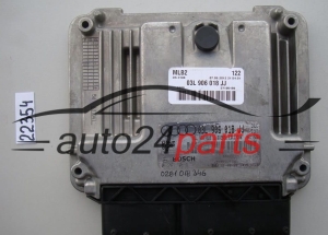 Μονάδα Ελέγχου Κινητήρα AUDI A5 2.0 TDI BOSCH 0 281 018 346, 0281018346, 03L 906 018 JJ, 03L906018JJ, EDC17C46