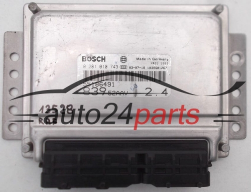 MOTORSTEUERGERÄT ECU STEUERGERAT FIAT LANCIA LYBRA BOSCH 0 281 010 743, 0281010743, 55186491, 73501145