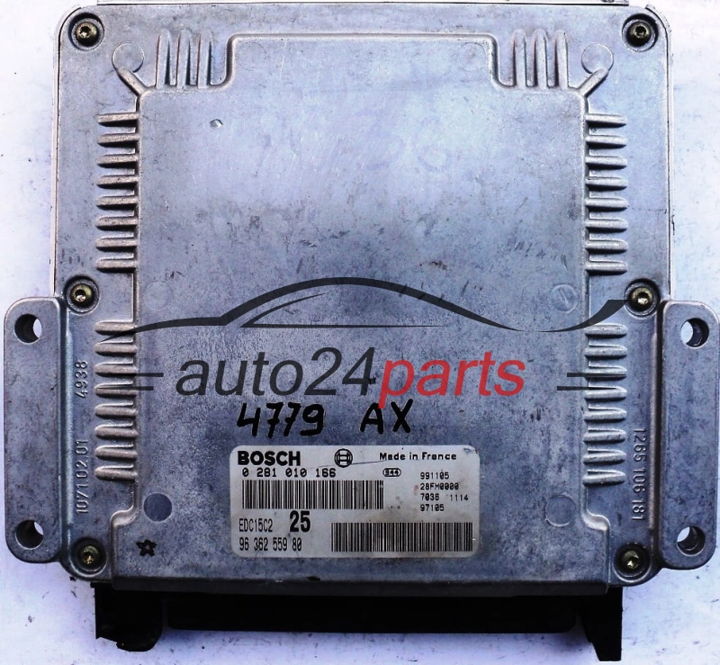 ECU ENGINE CONTROLLER PEUGEOT 406 CITROEN 2.0 HDI 9636255980