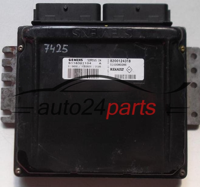 ΜΟΝΑΔΑ ΕΛΕΓΧΟΥ ΚΙΝΗΤΗΡΑ RENAULT SCENIC 1.6 8200124318, S118301104, SIRIUS 34
