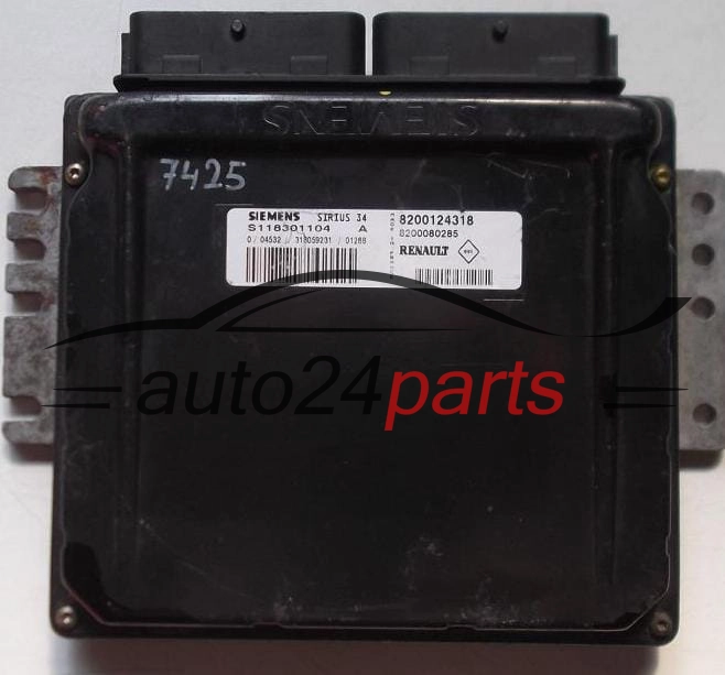 ΜΟΝΑΔΑ ΕΛΕΓΧΟΥ ΚΙΝΗΤΗΡΑ RENAULT SCENIC 1.6 8200124318, S118301104, SIRIUS 34