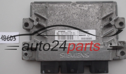 KOMPUTER STEROWNIK SILNIKA RENAULT CLIO SIEMENS S120201108 A, S120201108A, 8200454467, 8200400246, SIM32