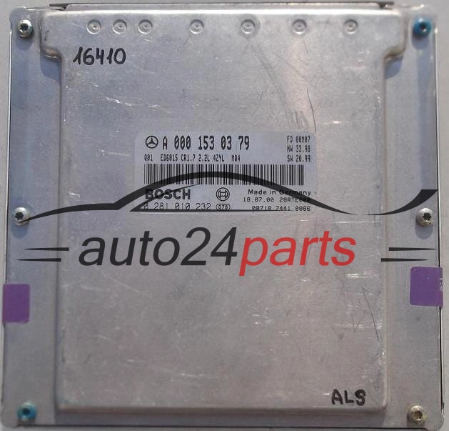 Μονάδα Ελέγχου Κινητήρα MERCEDES VITO 2.2 CDI BOSCH 0 281 010 232, 0281010232, A 000 153 03 79, A0001530379