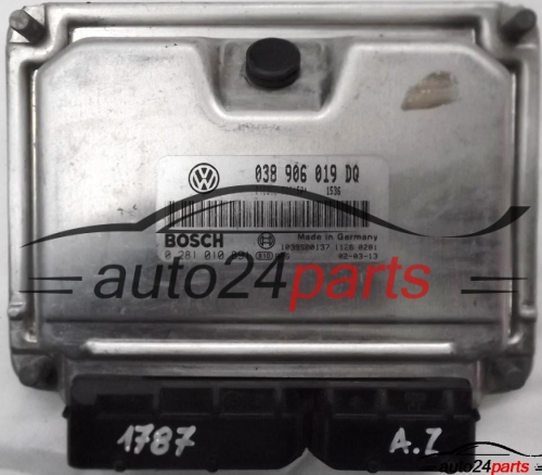 ΜΟΝΑΔΑ ΕΛΕΓΧΟΥ ΚΙΝΗΤΗΡΑ SEAT IBIZA CORDOBA 1.9 TDI ASZ 038906019DQ, BOSCH 0281010891, 1039S00137