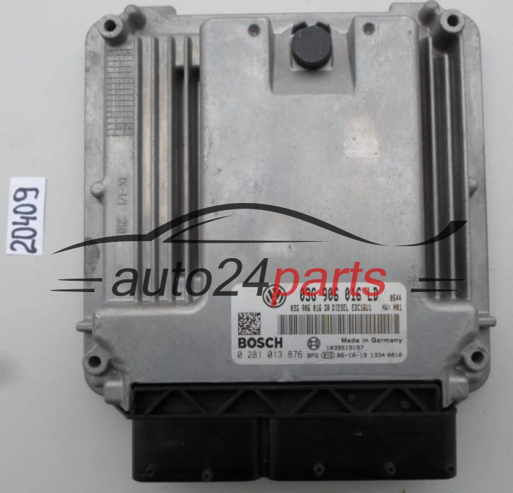 KOMPUTER STEROWNIK SILNIKA VW VOLKSWAGEN GOLF 2.0 SDI BOSCH 0 281 013 876, 0281013876, 03G 906 016 LD, 03G906016LD