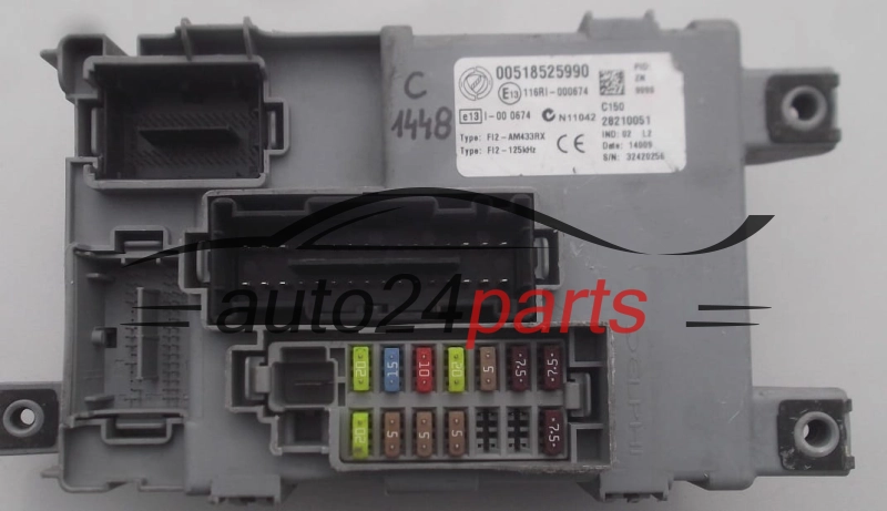 CENTRALKA MODUL STEROWNIK BSI FIAT 500 28210051, 00518525990 